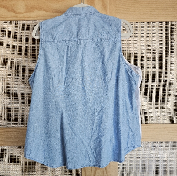 J Crew sleeveless buttondown shirts 2 pack XXL - Picture 3 of 5